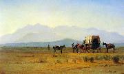 Surveyor's Wagon in the Rockies, Albert Bierstadt